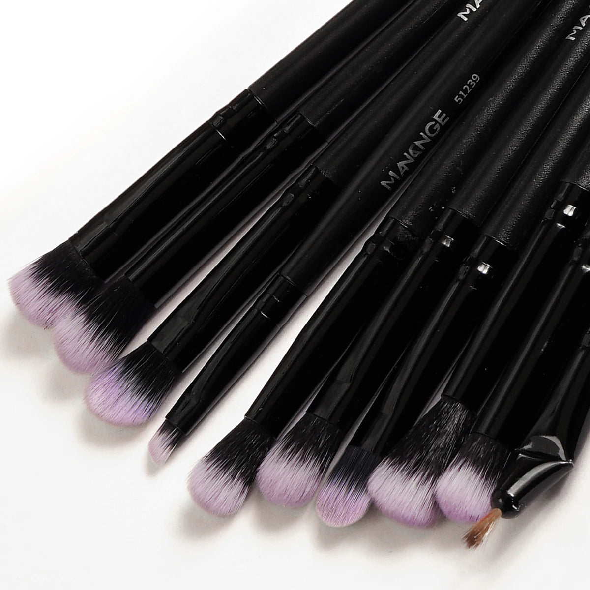 Kit de Brochas Profesionales MAANGE 18 Pzas + Borla para Polvo para Rostro y Ojos