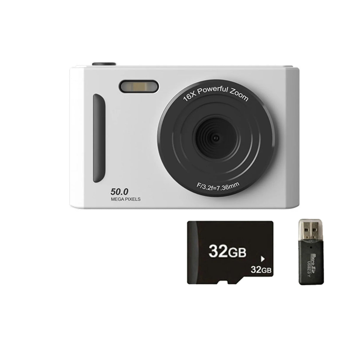Cámara Digital Portátil 4K de 50 MP con Doble Cámara
