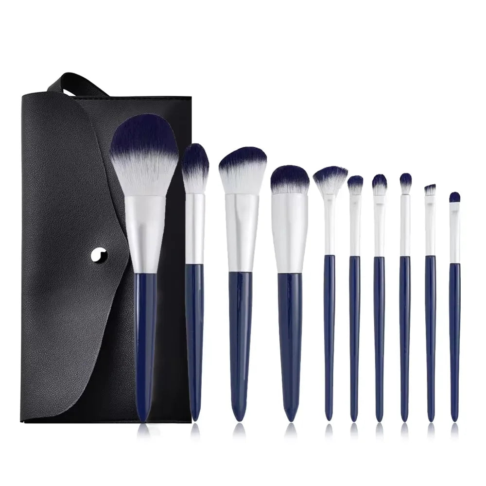 Kit de Brochas de Maquillaje Profesionales para Ojos y Rostro con Difuminador