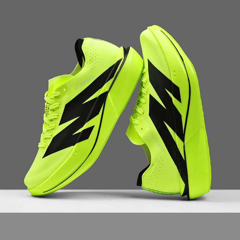 Zapatos de correr de maratón Hombres Carbon Plate Athletic Deportes al aire libre Transpirables Ligeros Mujer Cómodas Zapatillas Profesionales