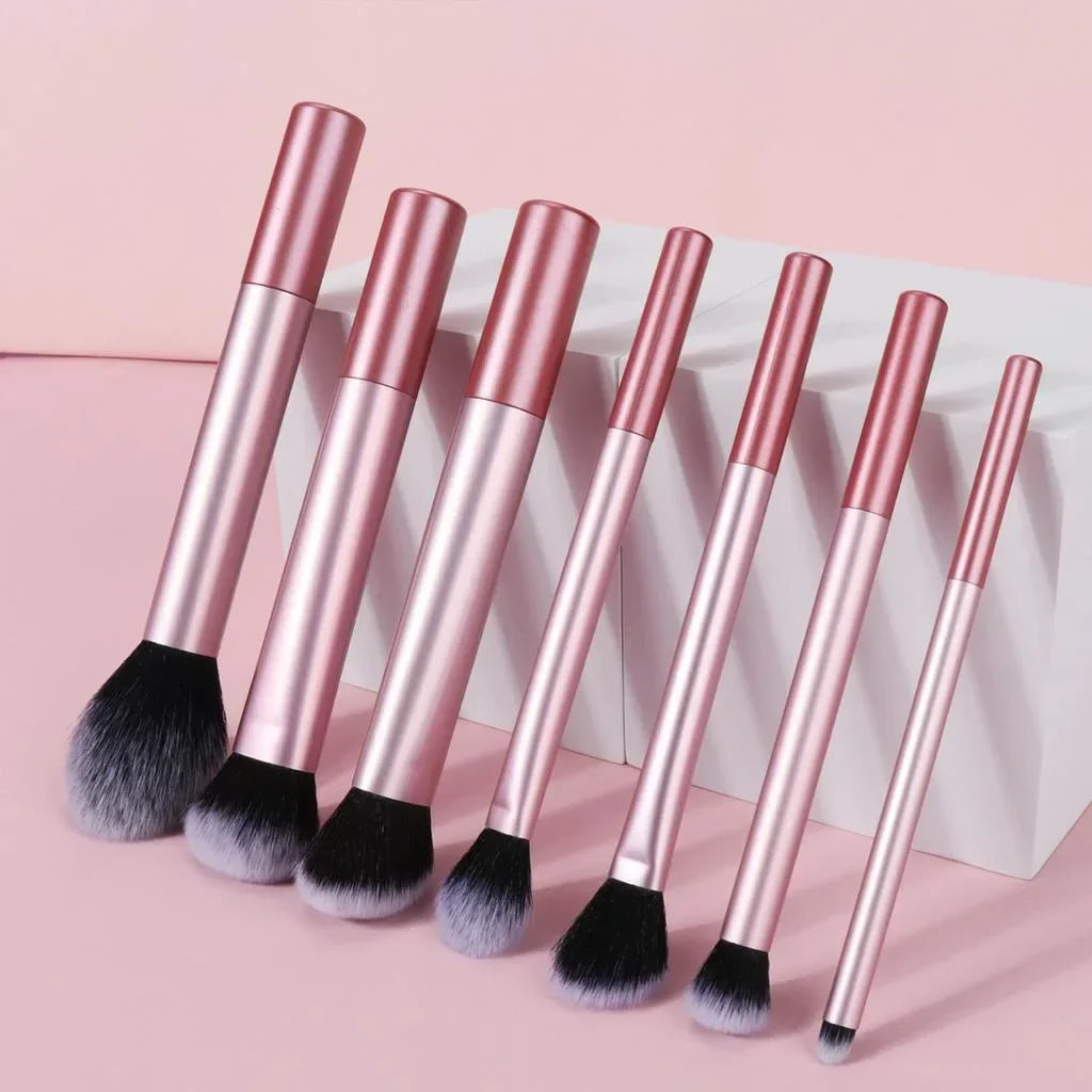 Kit de Brochas de Maquillaje Profesionales para Ojos y Rostro con Difuminador