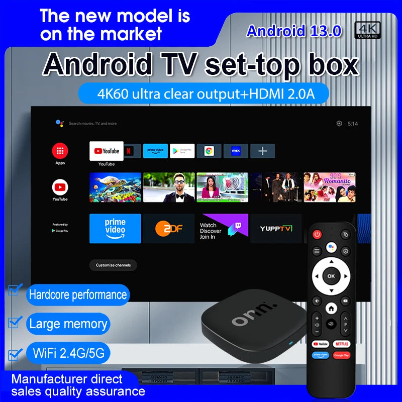 Onn 4K  Android 13 Smart TV Box 4K