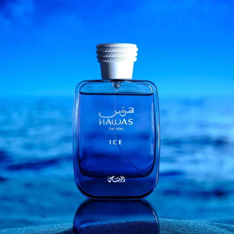 Perfume Hawas 100 ml Eau De Parfum Unisex Fragancia Fresca Acuática y Amaderada