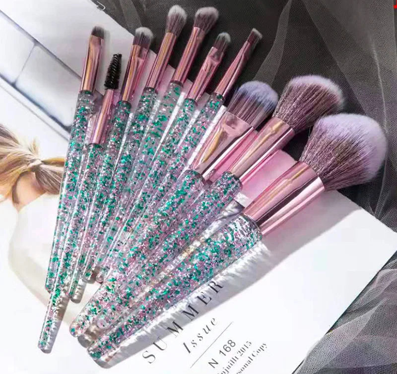 Kit de Brochas de Maquillaje Profesionales para Ojos y Rostro con Difuminador