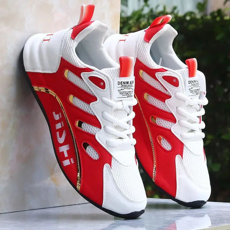 2026 Nueva plataforma Zapatillas de deporte Hombres Zapatillas de malla transpirable para los hombres Al aire libre Confort Suela suave Zapatos deportivos para hombres Zapatos De Hombre