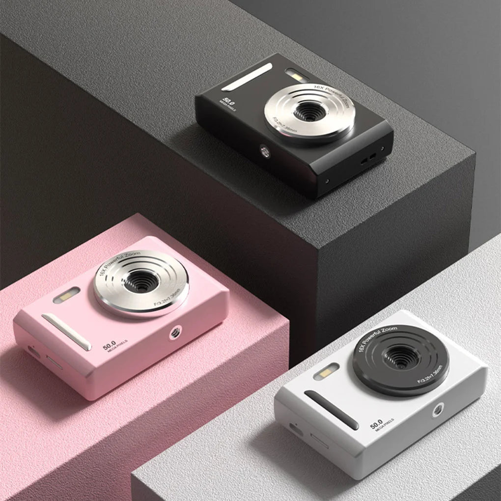 Cámara Digital Portátil 4K de 50 MP con Doble Cámara