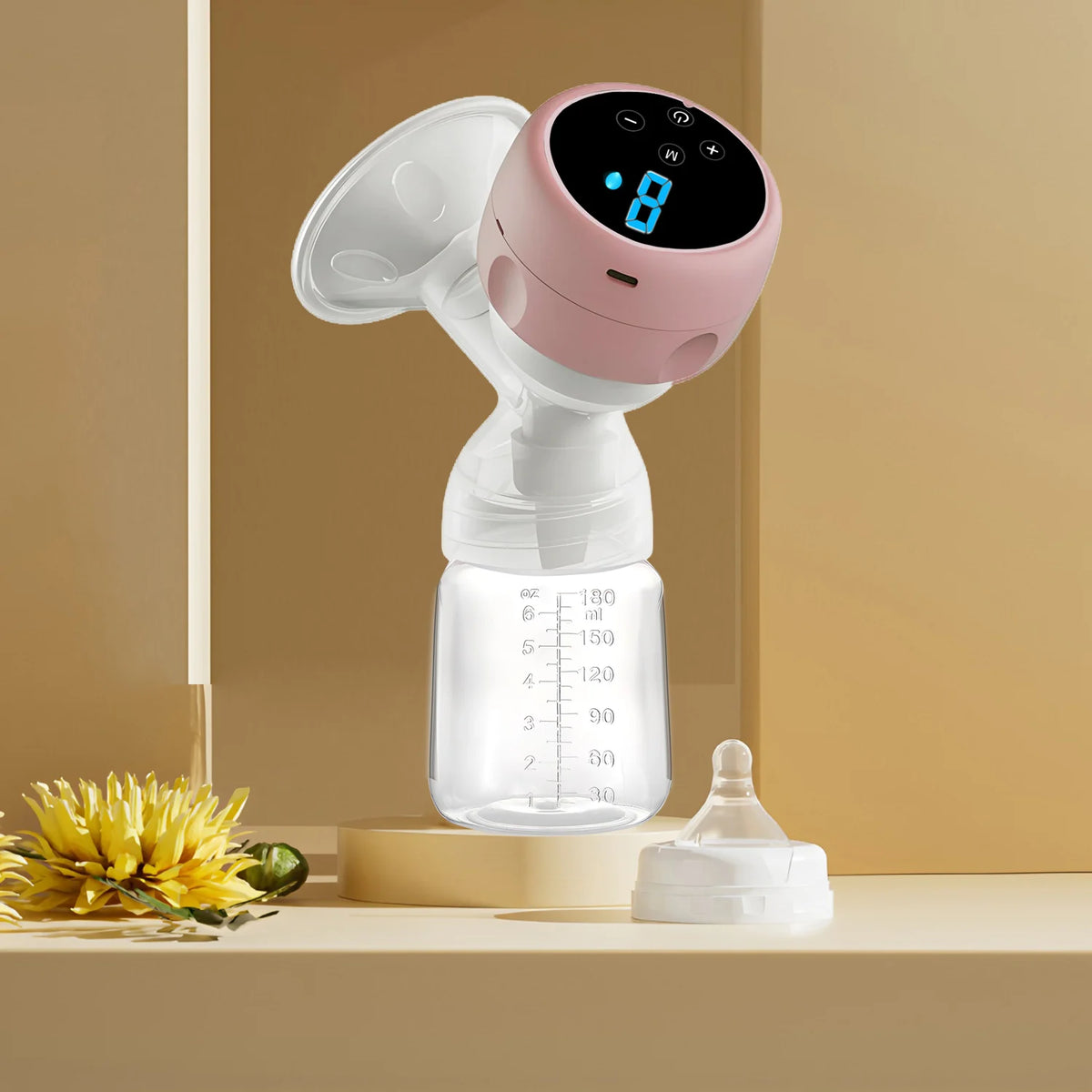 Extractor de leche eléctrico portátil Extractor de leche de uso en casa BPA Lechera automática cómoda libre para la lactancia materna