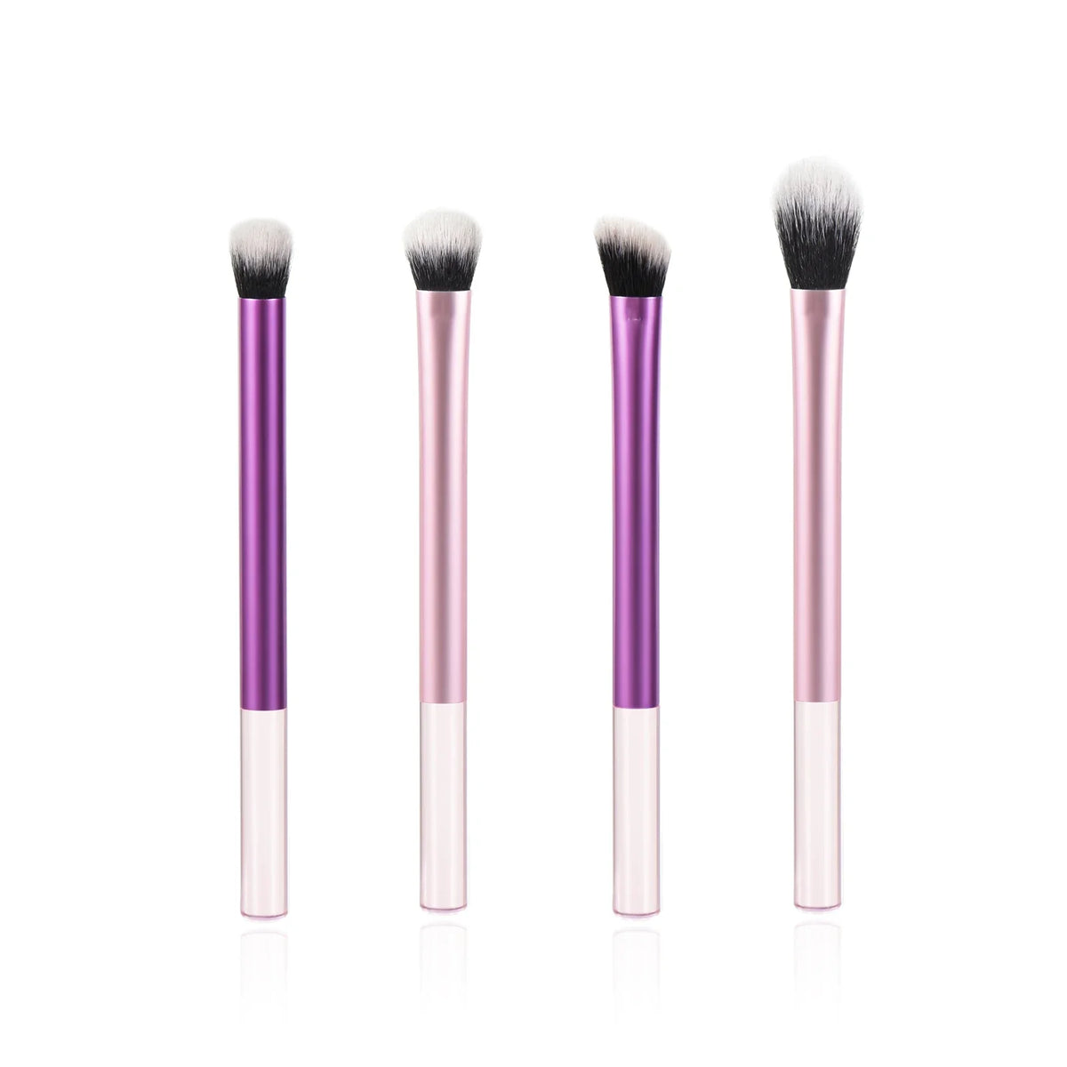 Kit de Brochas de Maquillaje Profesionales de Pelo Sintético Suave para Rostro y Ojos