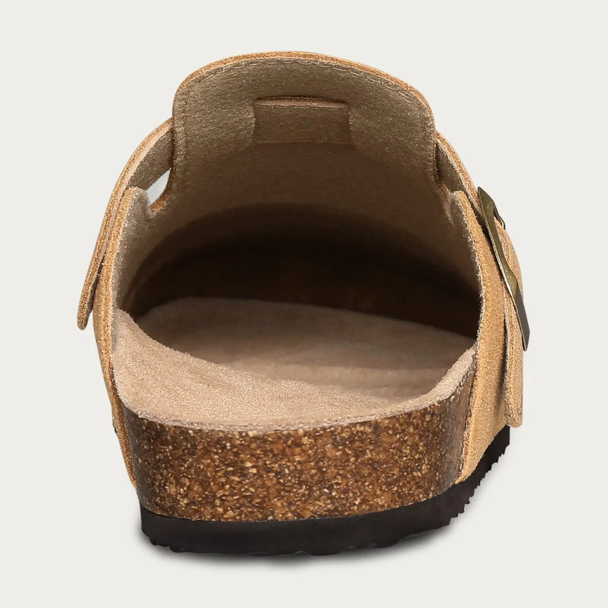 Asgard Mujeres Cork Sole Zuecos Zapatillas Moda Vaca Gamuza Plana Mulas Con Hebilla Ajustable Hombres Zapatos De Patata De Cuero Sandalias De Playa
