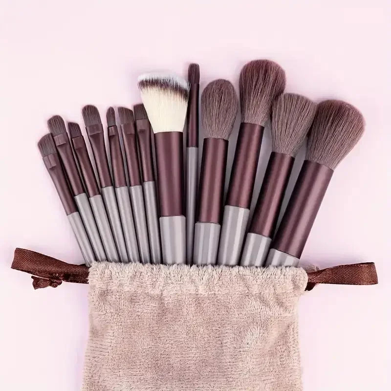 Kit de Brochas de Maquillaje Profesionales para Rostro y Ojos con Difuminador
