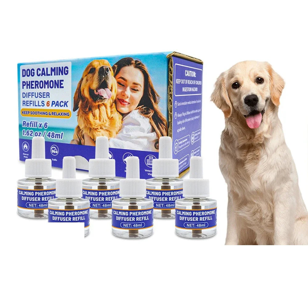 Kit Difusor de Feromonas Eléctrico Inodoro 4 en 1 Calmante y Anti Estrés para Mascotas