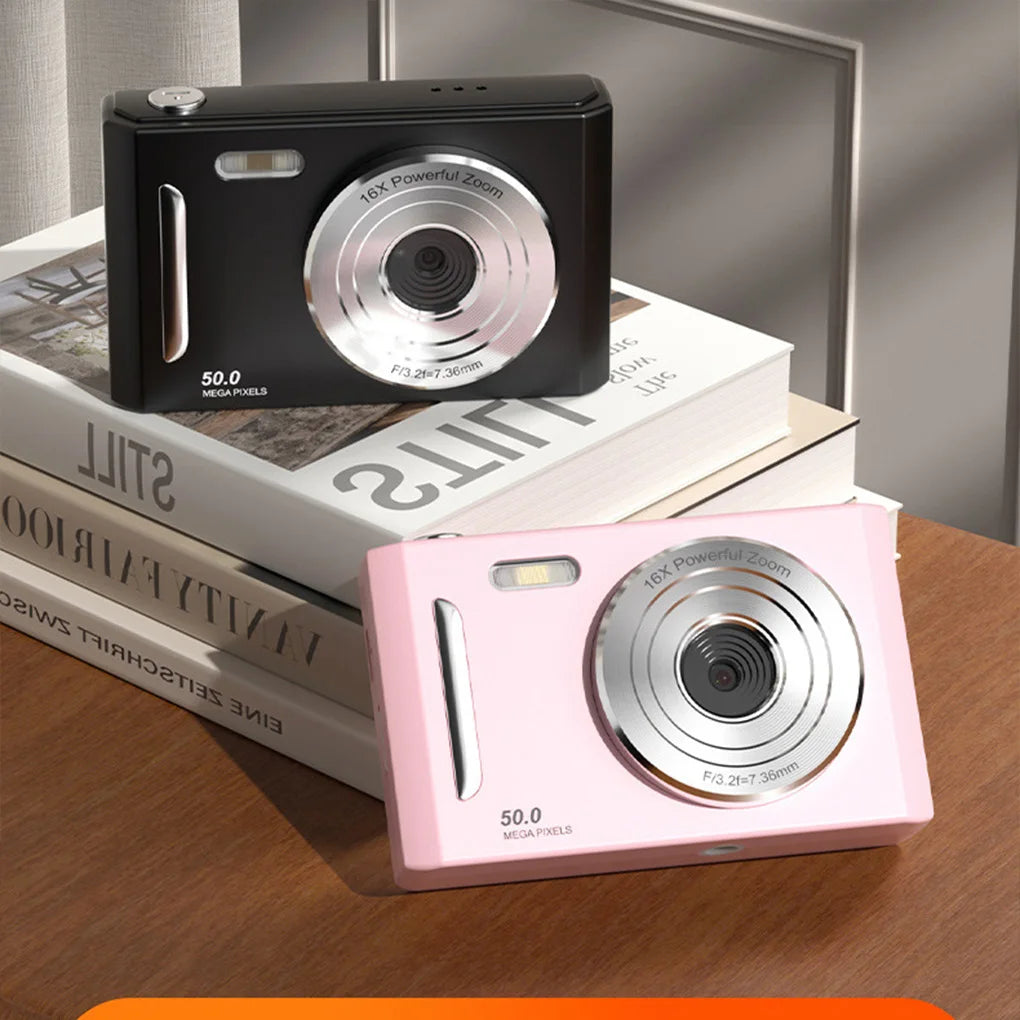 Cámara Digital Portátil 4K de 50 MP con Doble Cámara