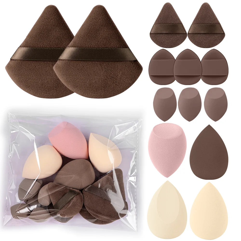 Kit de Brochas de Maquillaje Suaves de 3 a 20 Piezas para Rostro y Ojos con Brocha Kabuki