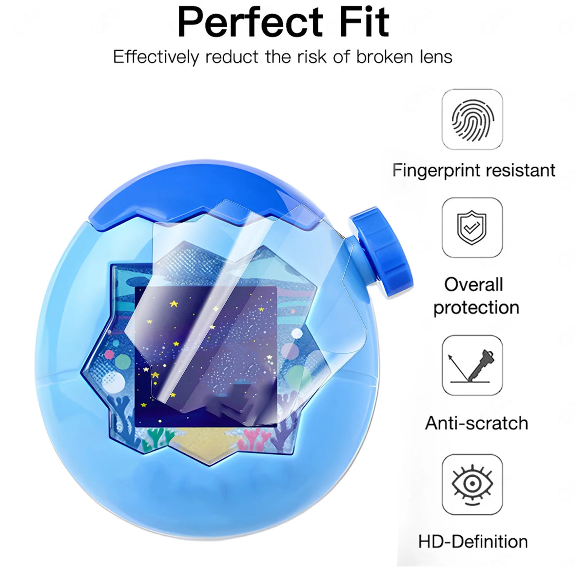 Protector de Pantalla de Hidrogel TPU Suave para Bandai Tamagotchi Paradise Antirayones