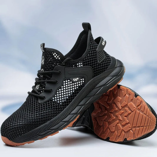 Oficial-website Verano Zapatos de seguridad para hombre Nuevos zapatos casuales transpirables ligeros antideslizante anti-smash anti-puñalada zapatilla 2026