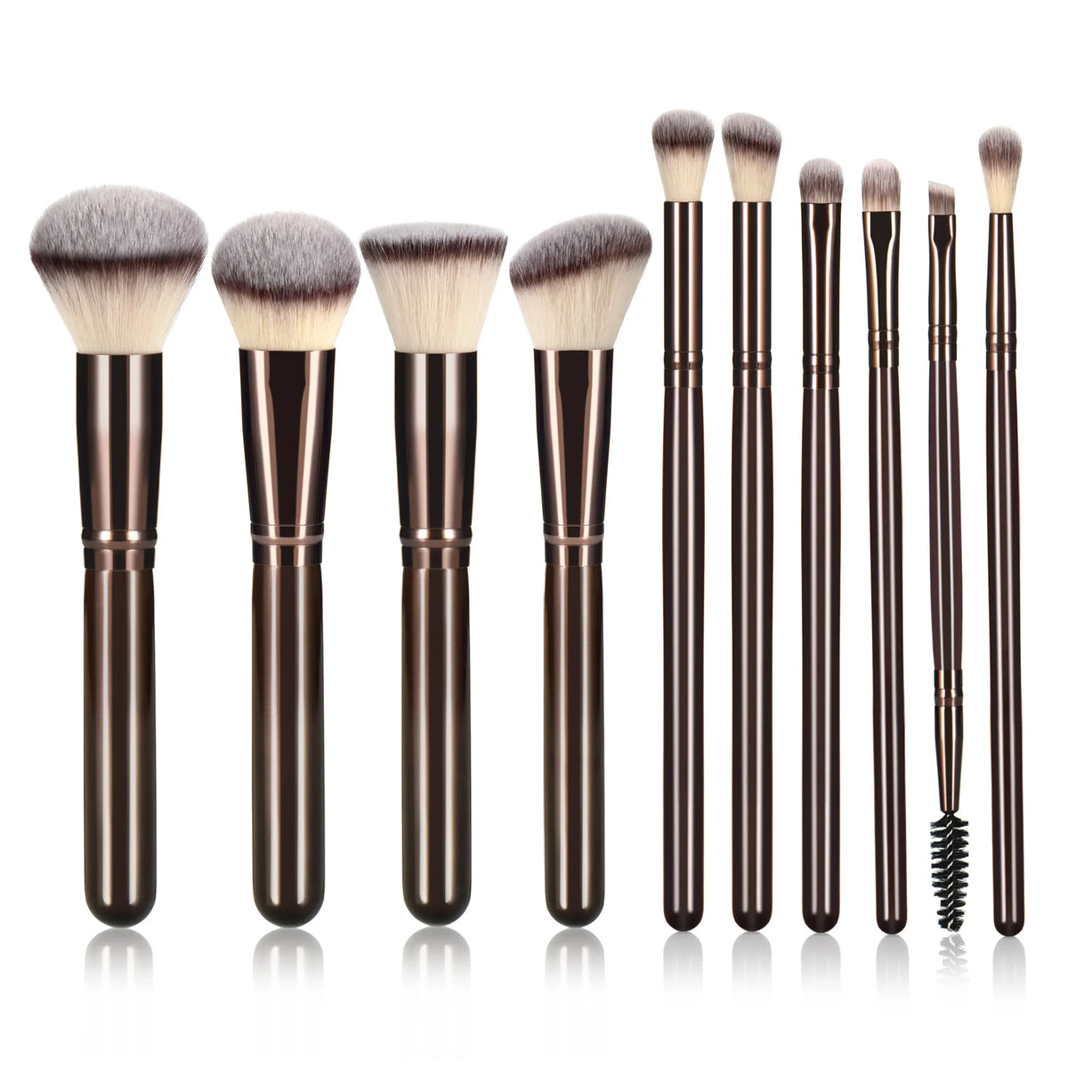 Kit de Brochas de Maquillaje Profesionales para Ojos y Rostro con Difuminador