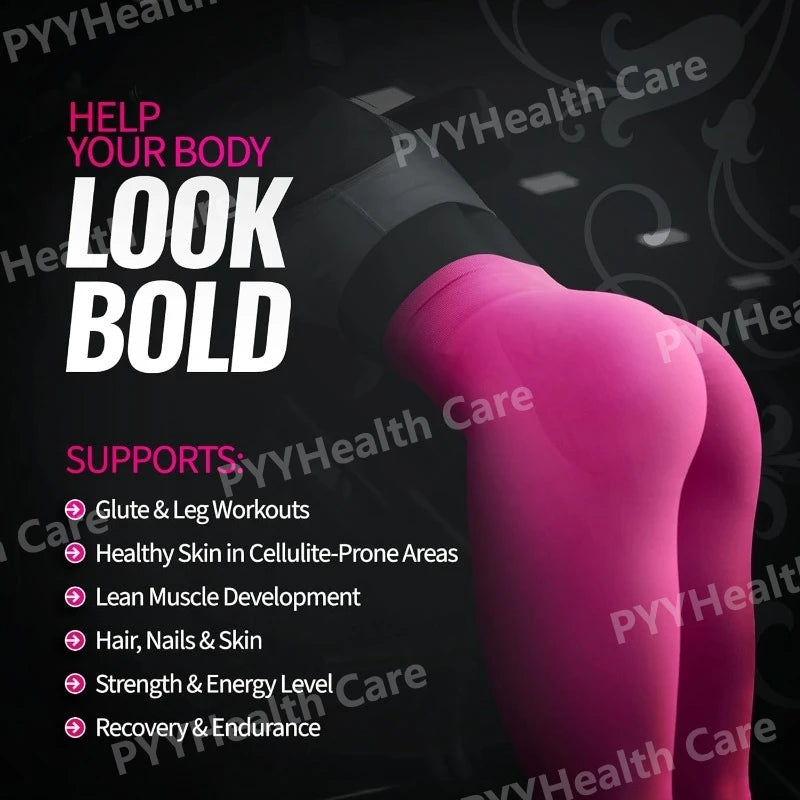 Creatina para Mujer con Colágeno y BCAA para Aumento Muscular y Recuperación