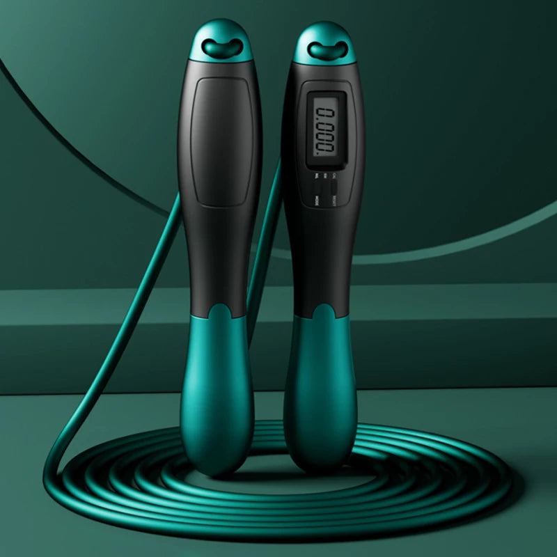 Cuerda para Saltar con Contador Digital 2 en 1 (Con Cable e Inalámbrica)
