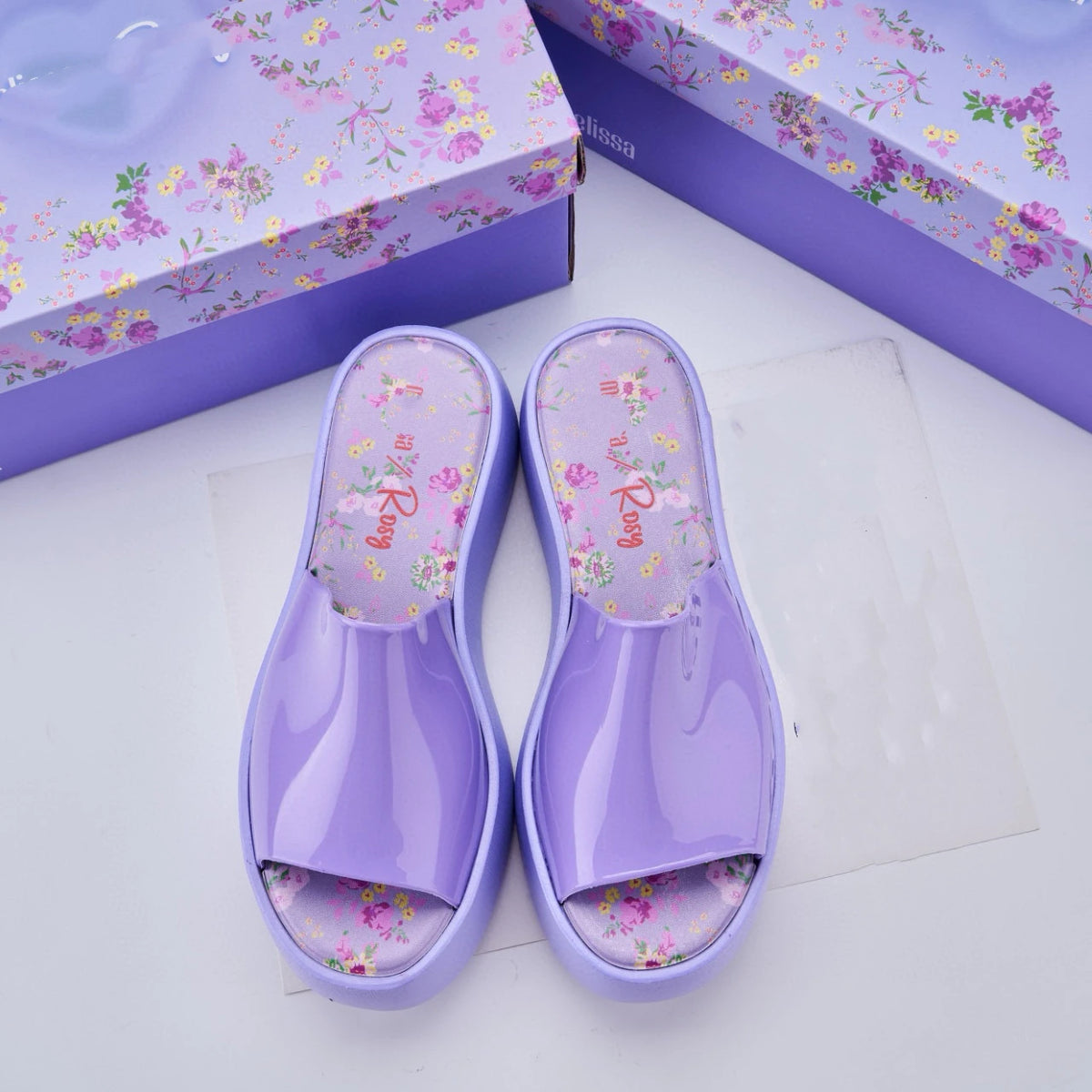 Mini Melissa Sandal Summe Women Slippers Wedges Platform Beach Flip Flops Trend High Heels Ladies Shoes Pumps Thick Slides Women
