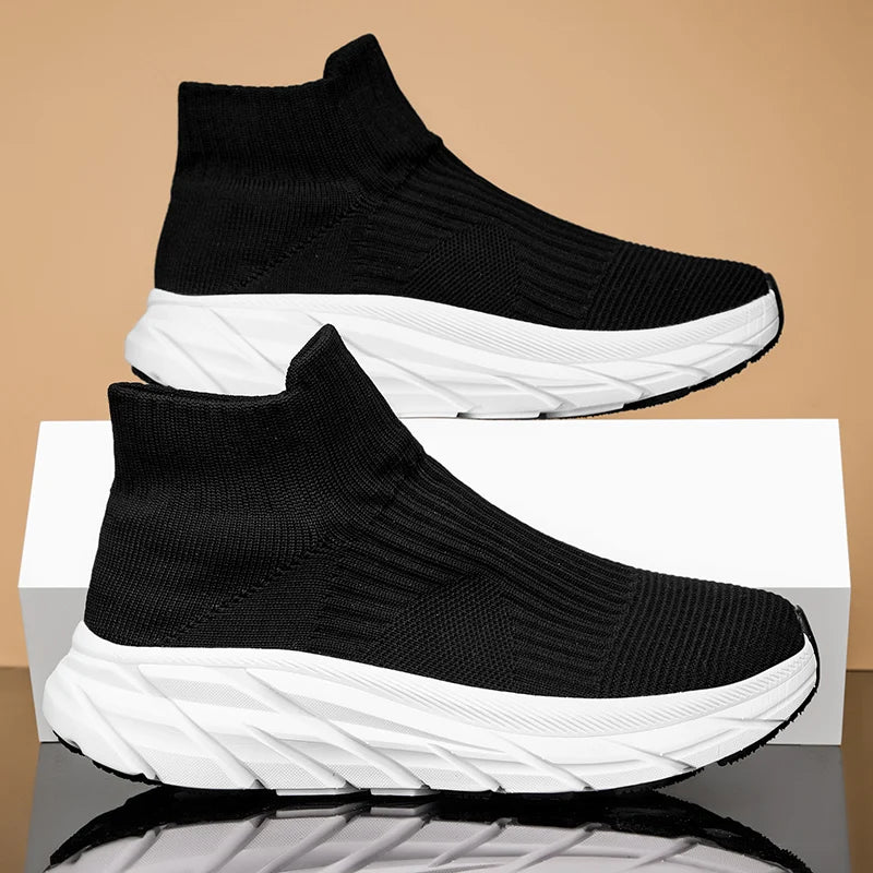 Hombres Running Zapatillas de calcetín para caminar botas de invierno Zapatillas de deporte casuales zapatos cálidos de peluche Zapatos deportivos Ligeros Hombres Zapatillas casuales Zapatos