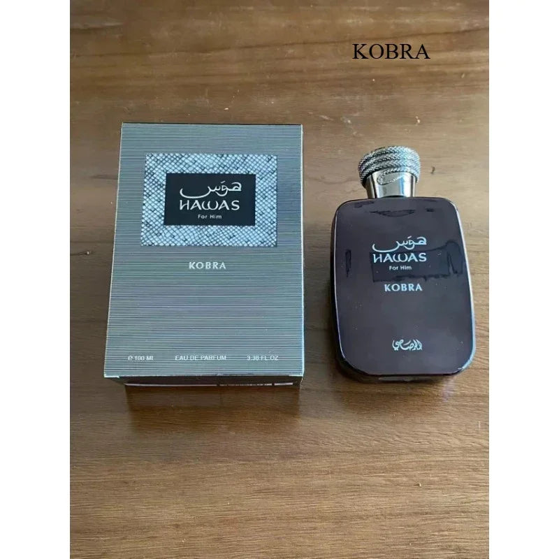 Perfume Hawas 100 ml Eau De Parfum Unisex Fragancia Fresca Acuática y Amaderada
