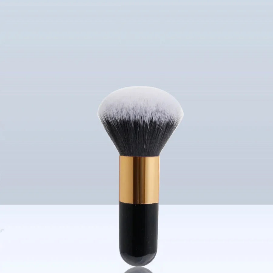 Large Round Handle Powser Brush Black Makeup Brushes Fluffy Soft Professional Powder Foundation Blush Brush Cosmetic Accessories