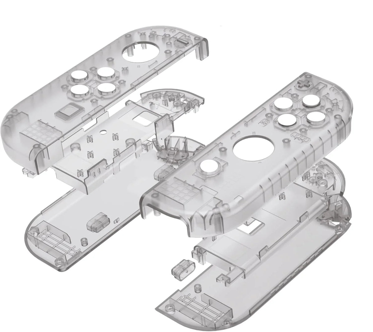 Carcasa de Reemplazo Transparente para Controles Joy-Con Nintendo Switch / OLED con Botones