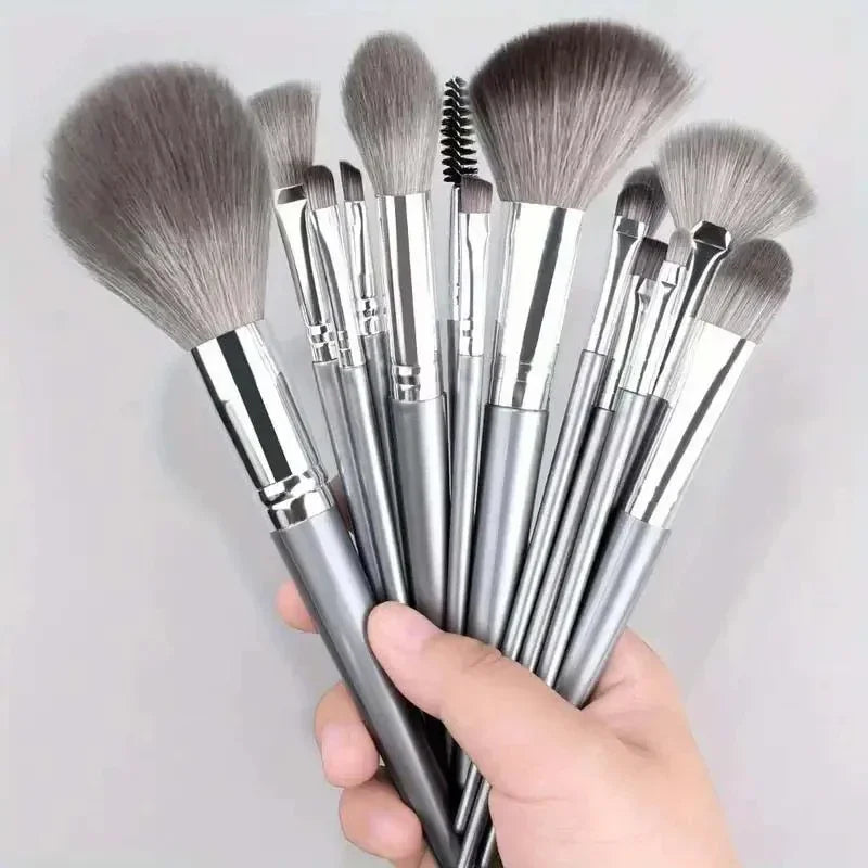 Kit de Brochas de Maquillaje Profesionales para Ojos y Rostro con Difuminador