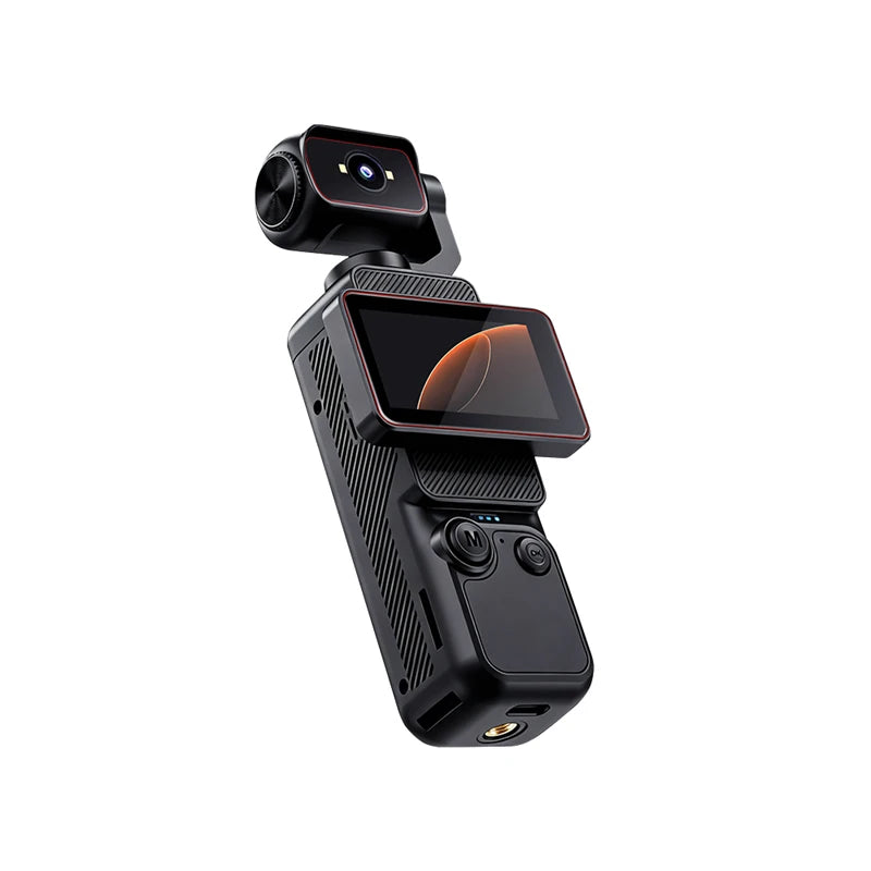 Mini Cámara Deportiva Lenovo de Bolsillo con Lente Giratorio, Estabilizador y Wi-Fi