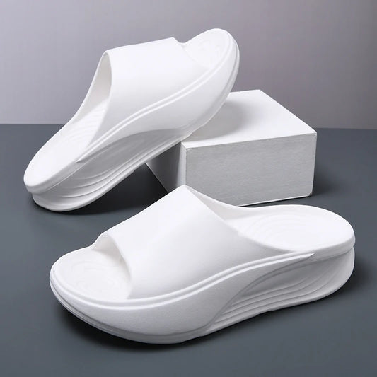 Nuevos Hombres Verano Flip-Flops Al Aire Libre Suela Gruesa Antideslizante Deportes Trendy Wading Wear-Resistant Beach Slippers
