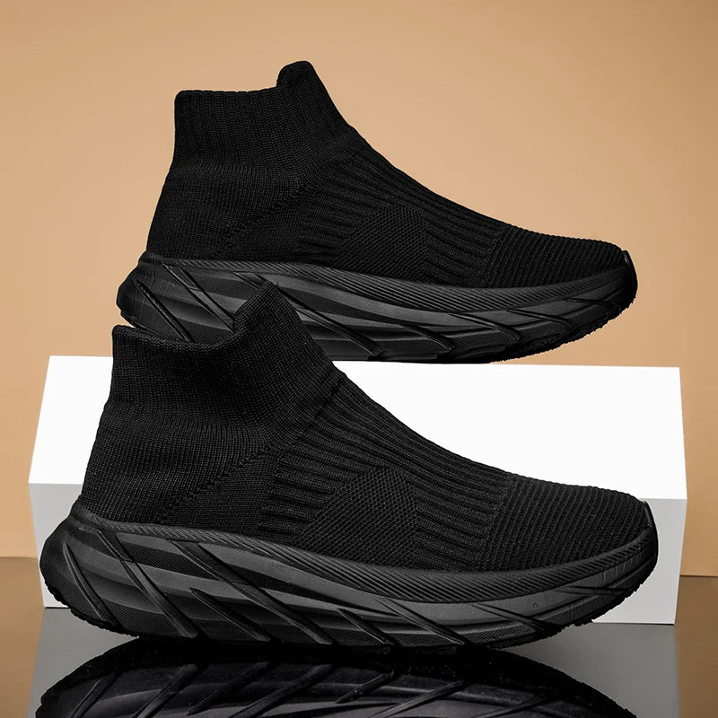 Hombres Running Zapatillas de calcetín para caminar botas de invierno Zapatillas de deporte casuales zapatos cálidos de peluche Zapatos deportivos Ligeros Hombres Zapatillas casuales Zapatos