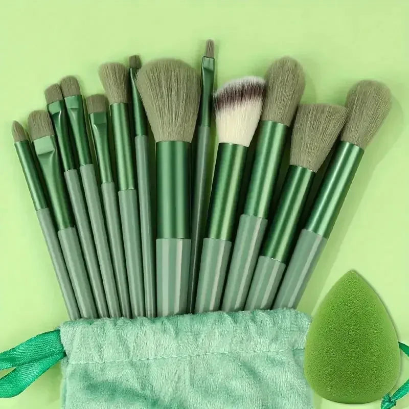 Kit de Brochas de Maquillaje Profesionales para Rostro y Ojos con Difuminador