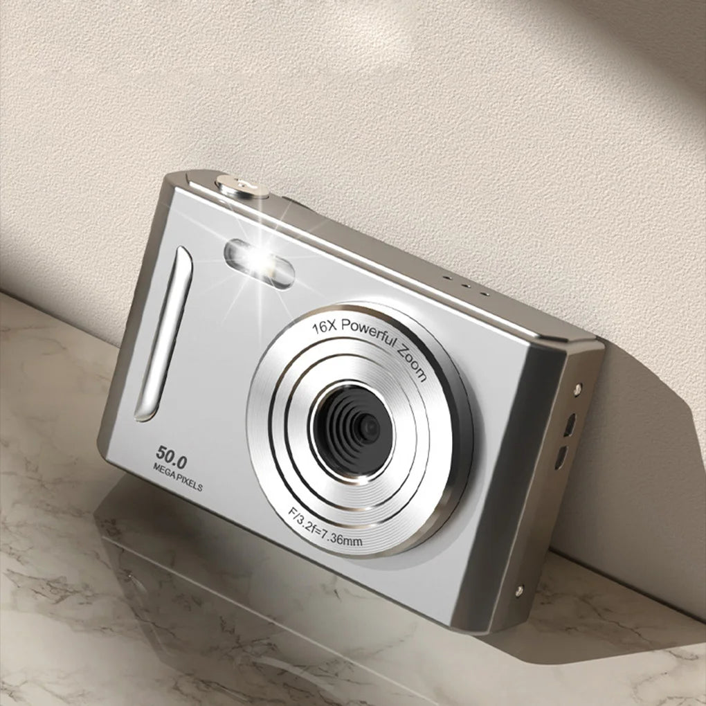 Cámara Digital Portátil 4K de 50 MP con Doble Cámara