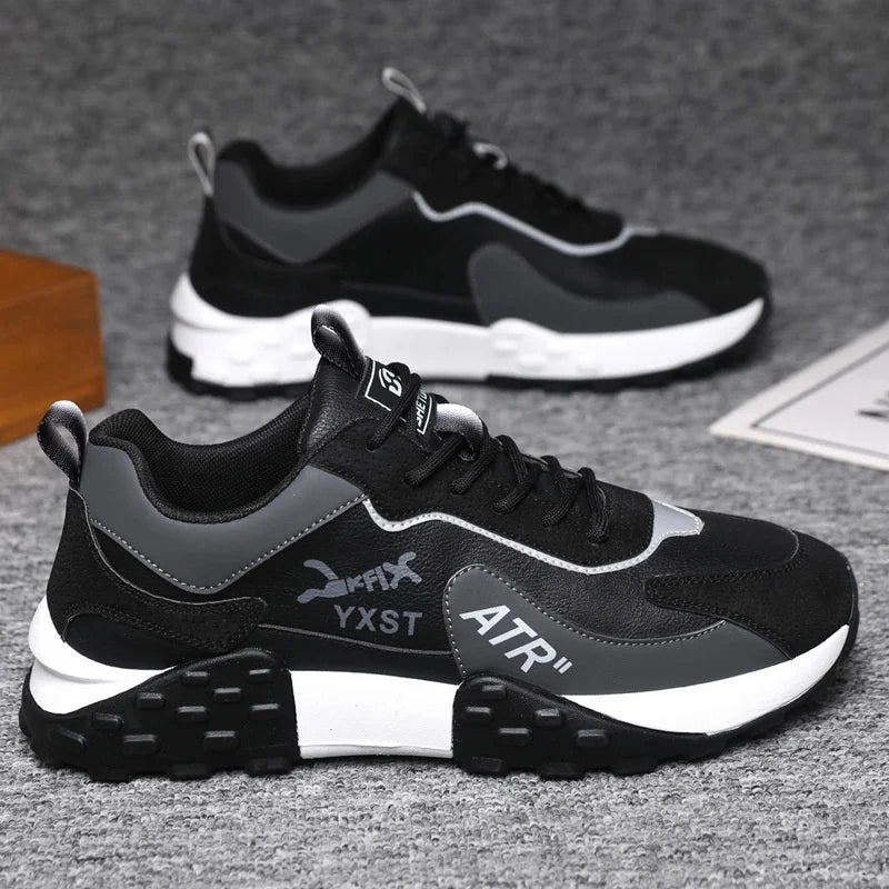 Zapatos de running casuales casuales de los deportes cómodos de los deportes cómodos del uso del fondo suave transpirable antideslizante de la moda de los hombres