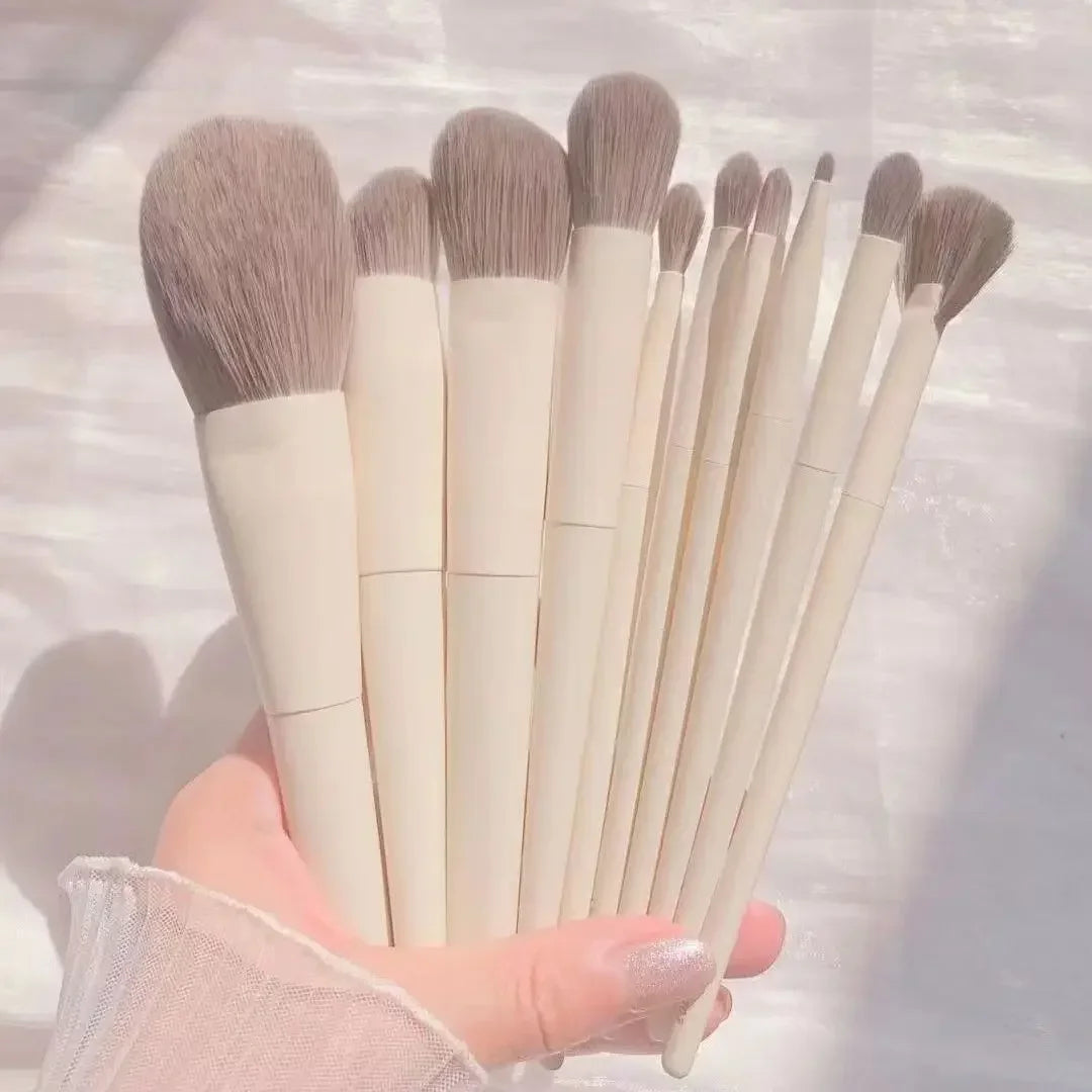 Kit de Brochas de Maquillaje Profesionales para Ojos y Rostro con Difuminador