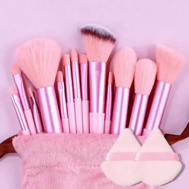 Kit de Brochas de Maquillaje Profesionales para Rostro y Ojos con Difuminador